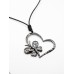 Rope Necklace W/ Heart and Butterfly